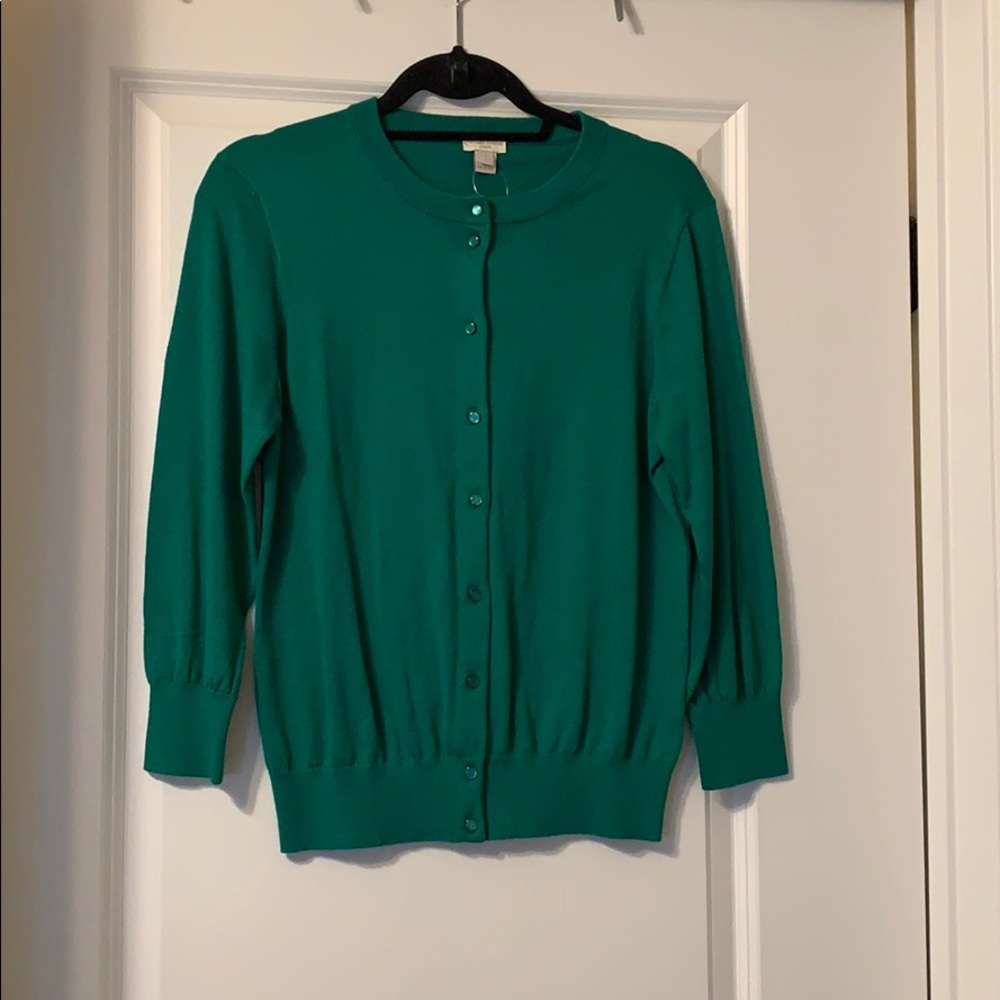 J crew cardigan size L- new with tags!